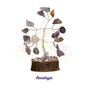Natural Amethyst Crystal Money Tree for Office Home Room Desk Decor