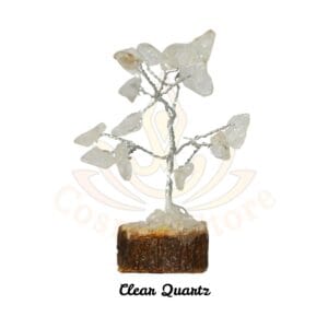 Clear Quartz Crystal Tree Home Decor Showpieces for Good Luck Money Crystal Tree