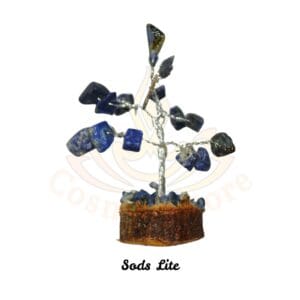 Natural Energized Sodalite Crystal Tree with Pearl for Compassion in Relation,Healing.