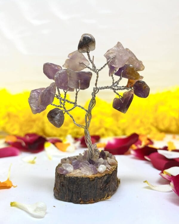 Natural Amethyst Crystal Money Tree for Office Home Room Desk Decor - Image 2