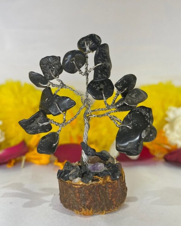 Black Tourmaline Crystal Tree Handmade Home Decor Items - Image 2