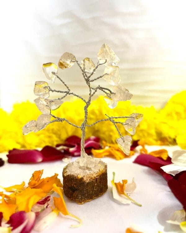 Clear Quartz Crystal Tree Home Decor Showpieces for Good Luck Money Crystal Tree - Image 2