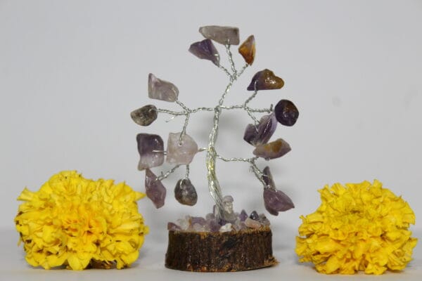 Natural Amethyst Crystal Money Tree for Office Home Room Desk Decor - Image 3