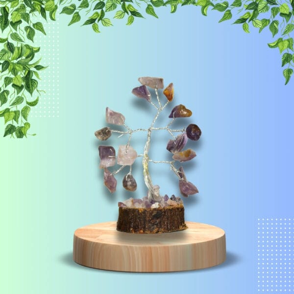 Natural Amethyst Crystal Money Tree for Office Home Room Desk Decor - Image 4