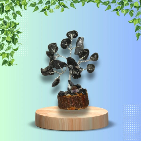 Black Tourmaline Crystal Tree Handmade Home Decor Items - Image 4