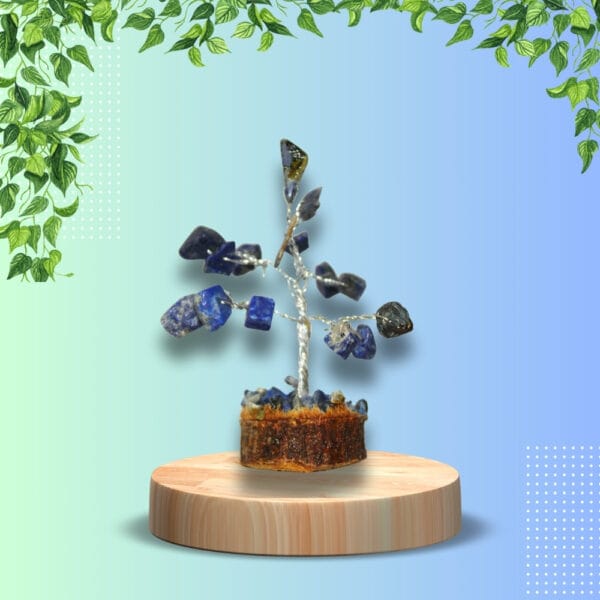 Natural Energized Sodalite Crystal Tree with Pearl for Compassion in Relation,Healing. - Image 4