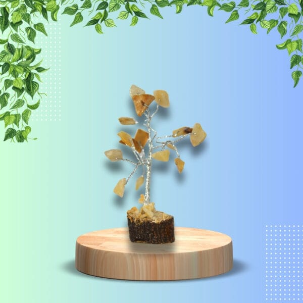 Yellow Aventurine Healing Crystal Tree Artificial Tree for Home Decoration Positive Energy & Prosperity Tree. - Image 4
