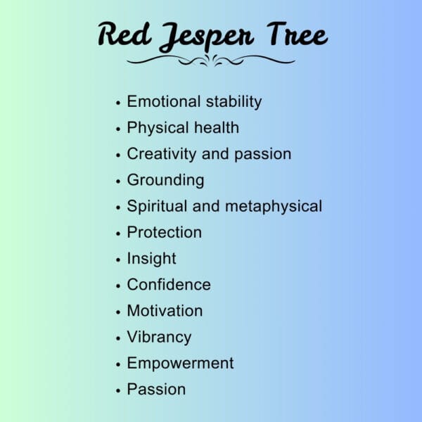 Red Jasper Crystal Tree | Spiritual Healing Tree for Positive Energy & Prosperity - Image 5