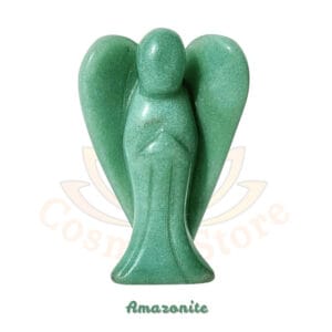 Amazonite Angels, Natural Crystal Stone Guardian Angel Figurine, Handcrafted, Hand Carved, for Gifts, Home Decor, Vastu, Healing, Reiki