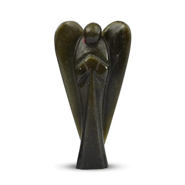 Black Obsiden Angel Figurines and Statues for Home Decor Items & Decorative Items Crystal Angel Statue Set Crystal Angel Set Angel Wings Angel Crystal Statue for Spritual. - Image 3